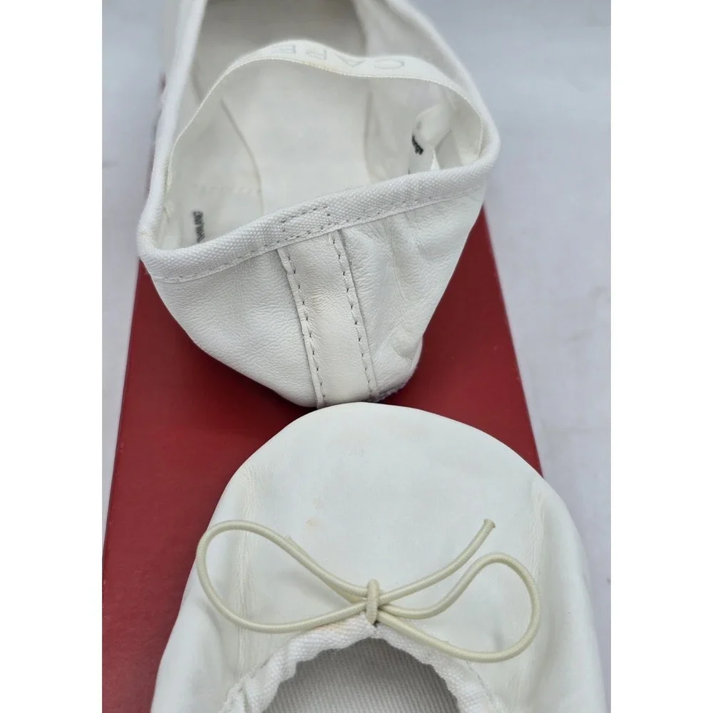NIB Capezio Kids Daisy Ballet Flats - Color White -‎ Size Kids 13W